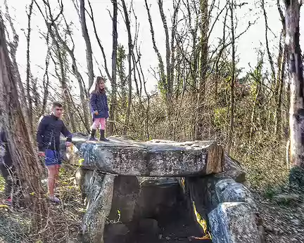 030 Lardy. Le dolmen dit de La Pierre Levée.